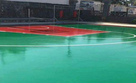 西藏篮球场翻新地面